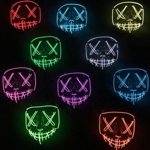 4 x purge LED light Halloween masks